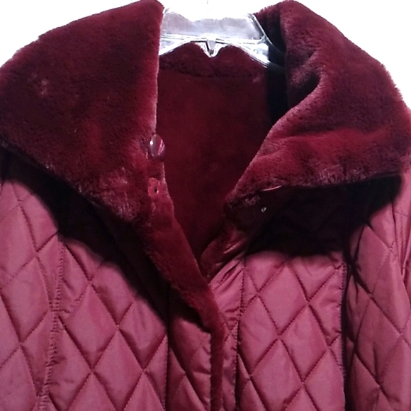FLASH SALE! Stunning Dennis By Dennis Basso Reversible Coat Can Fit Up To Large - Picture 10 of 14
